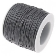 Wax cord 1.0 mm Dark grey